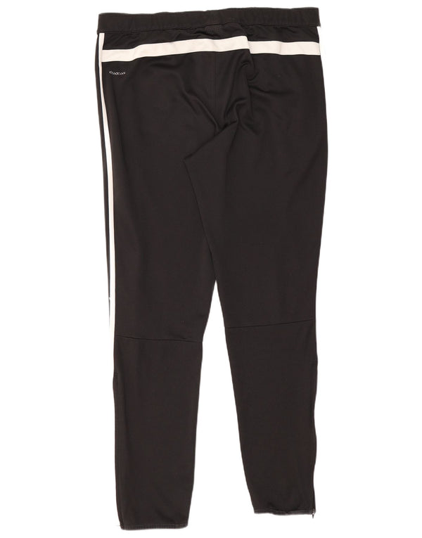 Calça de treino masculina Adidas Climacool grande preto colorblock poliéster