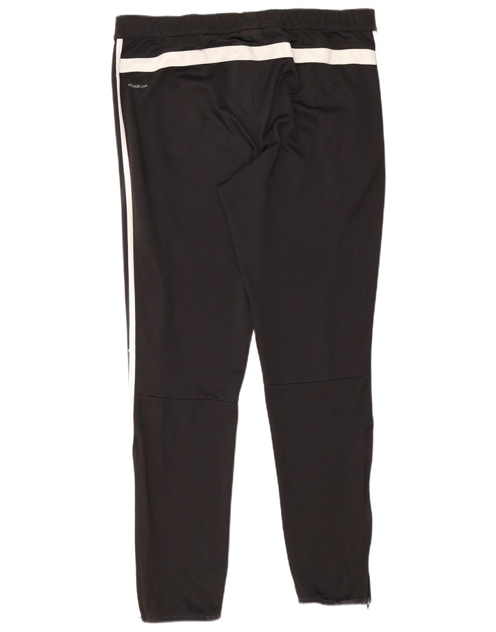 Calça de treino masculina Adidas Climacool grande preto colorblock poliéster