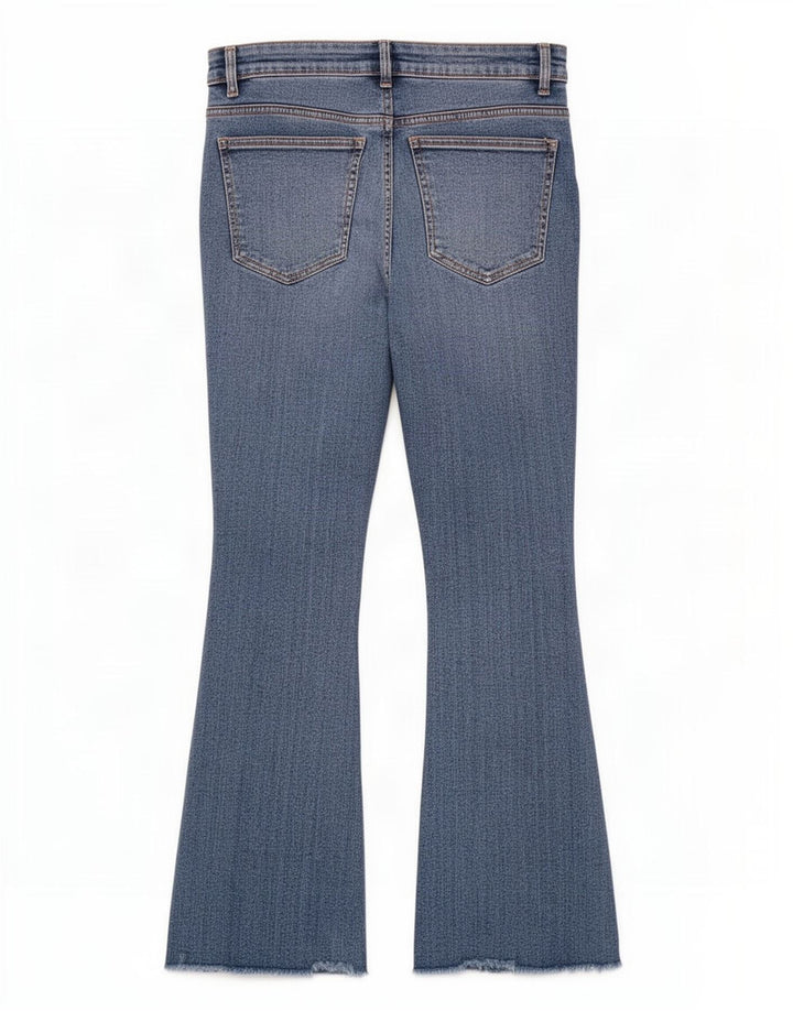 Zara Calça jeans feminina larga EU 36 XS W26 L25 Azul