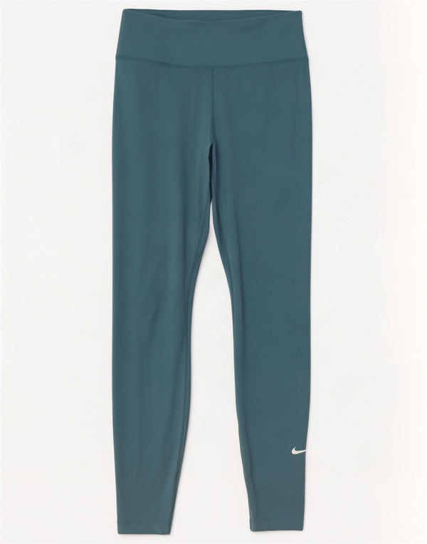 Leggings Nike Dri Fit Feminino UK 8 Pequeno Azul Poliéster