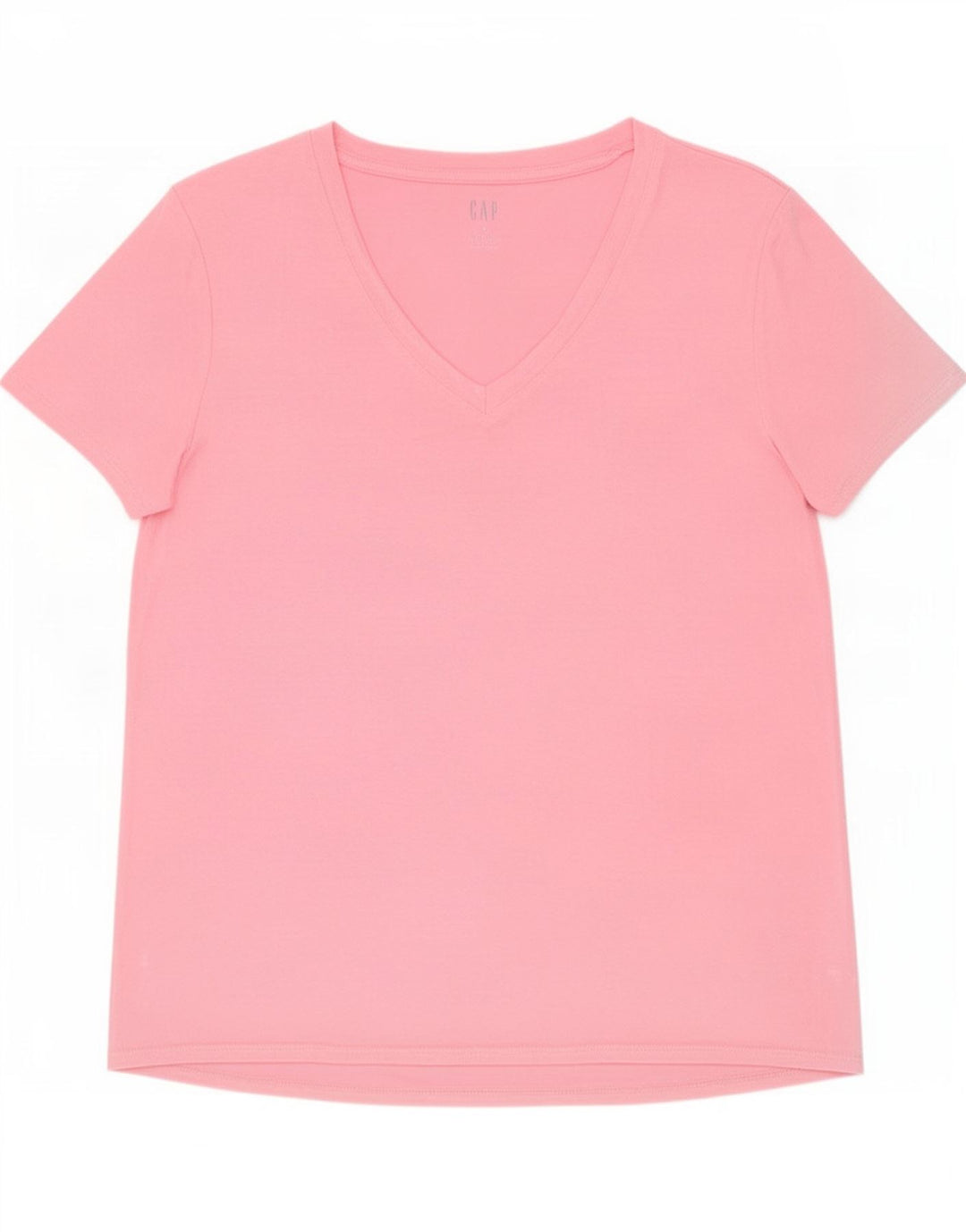 Camiseta feminina Gap UK 10 pequena rayon rosa