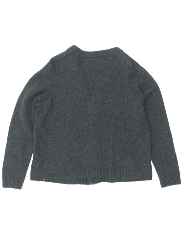 Suéter cardigã masculino Marks & Spencer 2XL lã azul
