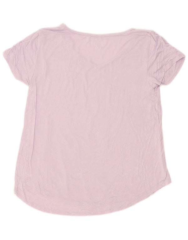 Camiseta feminina Hollister UK 14 médio roxo