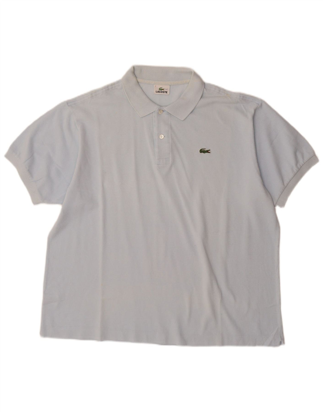 Camisa polo masculina LACOSTE tamanho 7 2XL algodão azul