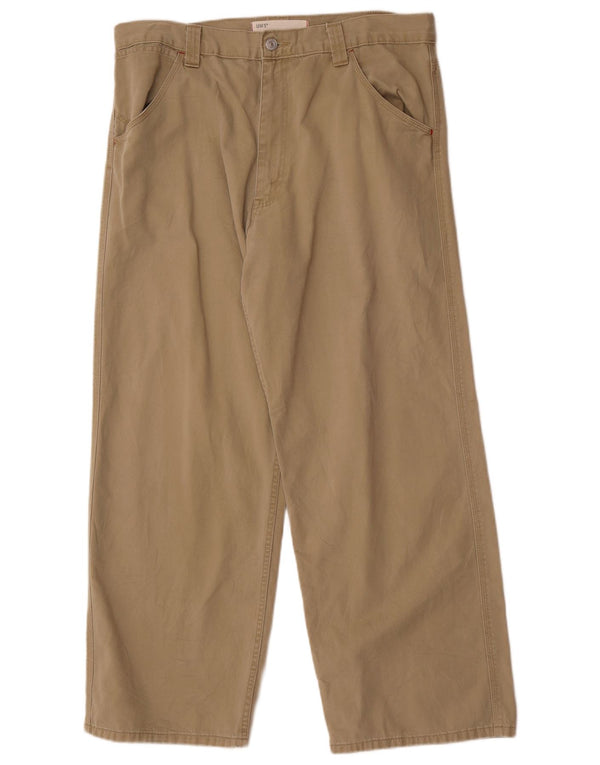 Calça masculina Levi's Loose Fit W36 L30 Algodão Bege