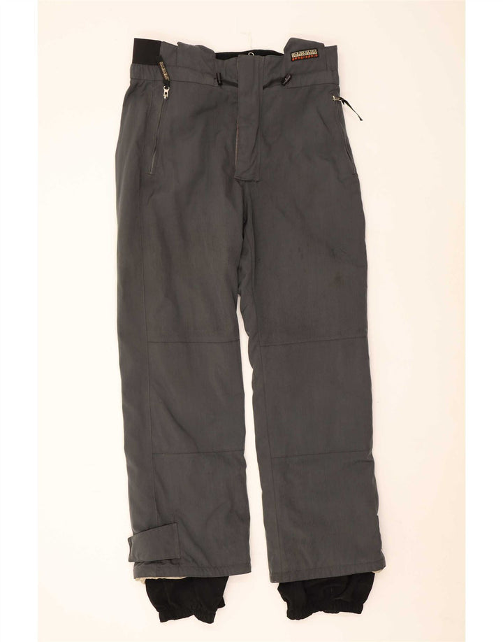 Calça de esqui masculina Napapijri Dungarees 2XL cinza poliamida