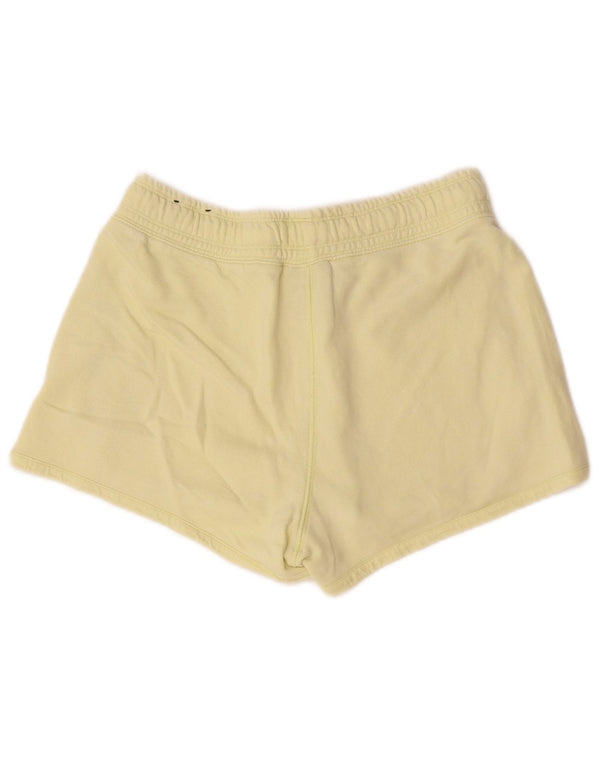 Shorts esportivos gráficos femininos Nike UK 10 pequeno algodão amarelo
