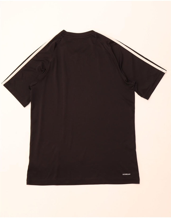 Camiseta Adidas Masculina Aeroready Top Médio Poliéster Preto