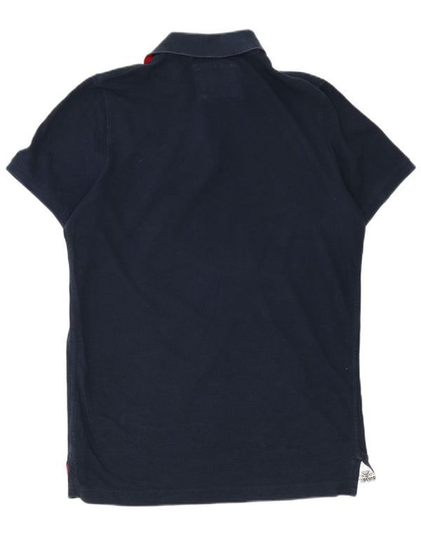 Camisa polo masculina Superdry Rugby 2XL algodão azul marinho