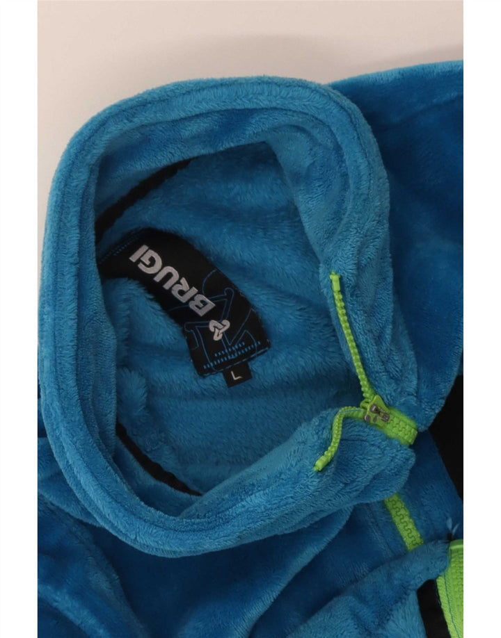 Jaqueta de lã masculina Brugi UK 40 grande azul