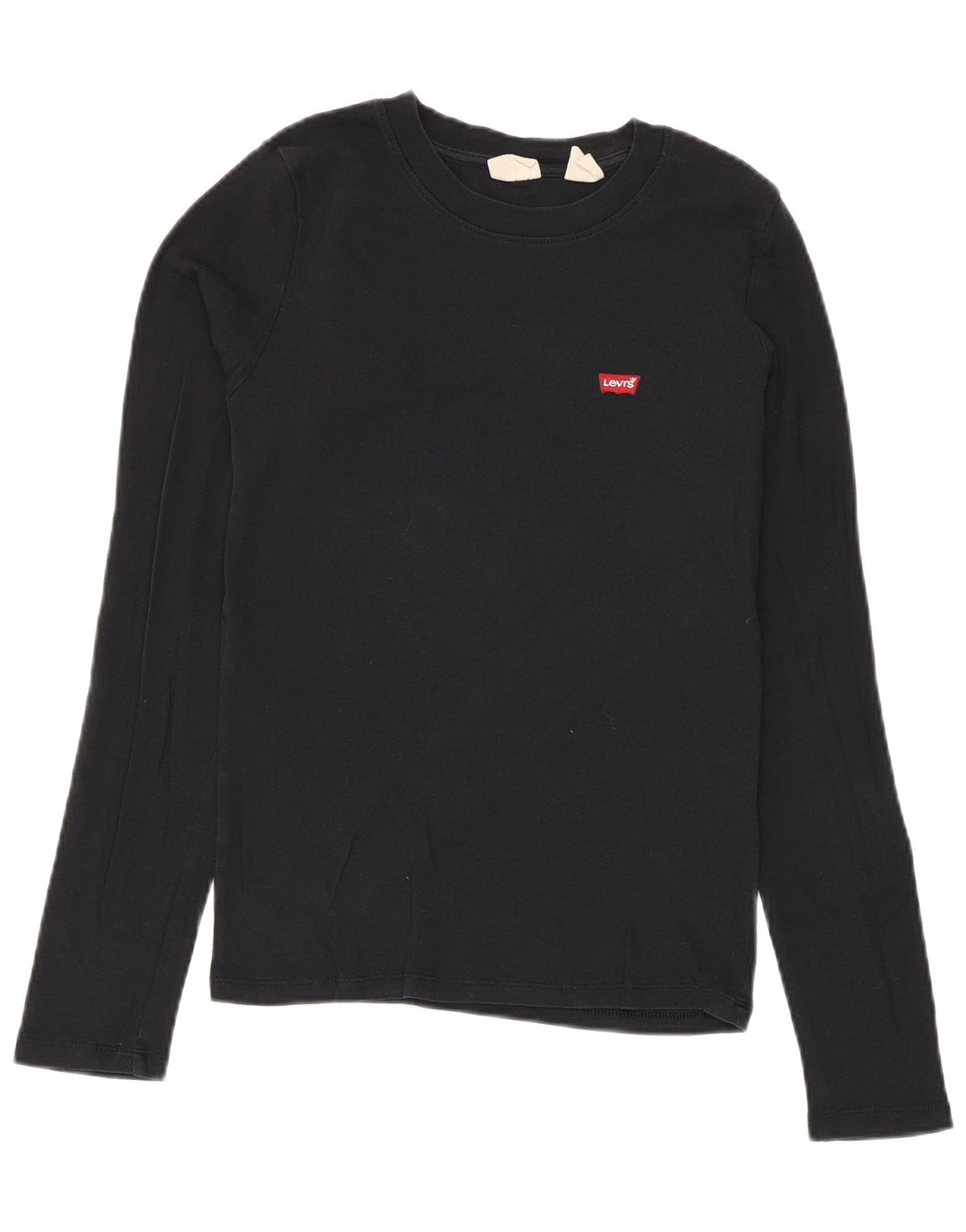Top feminino Levi's manga comprida UK 12 médio preto