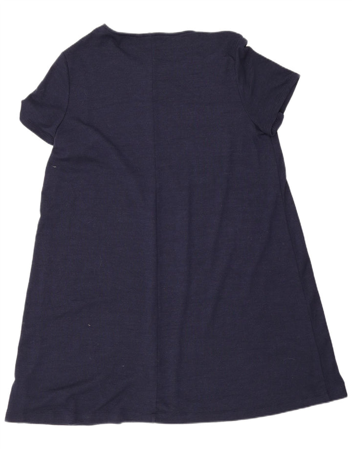 Vestido túnica feminino Gap UK 18 XL azul marinho poliéster