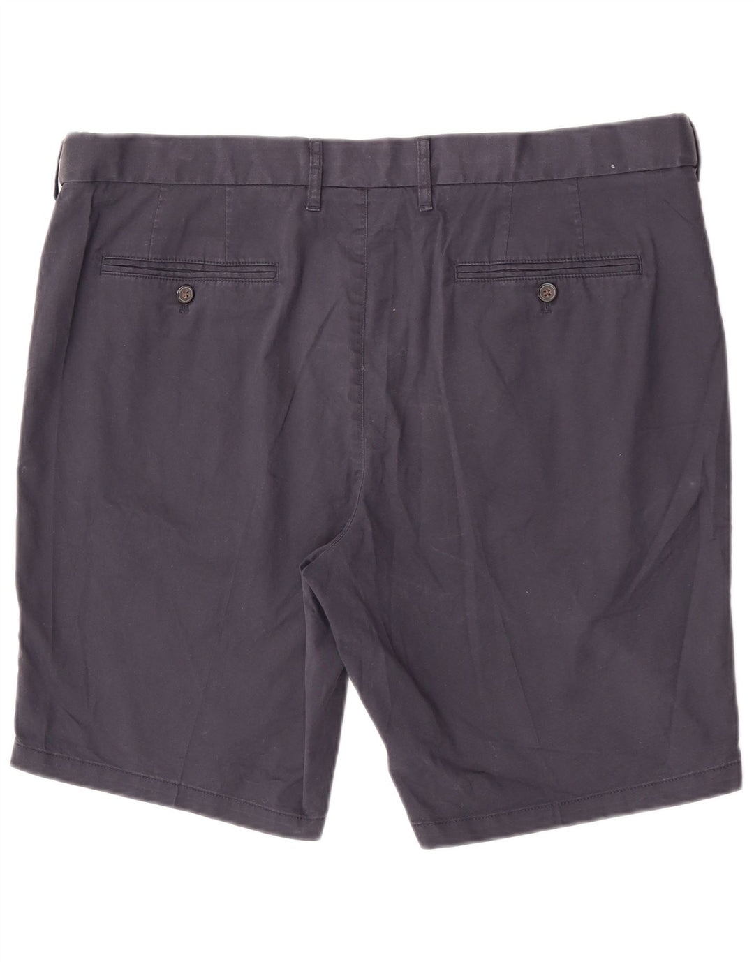 Shorts chino masculino Marks & Spencer W42 2XL algodão azul marinho