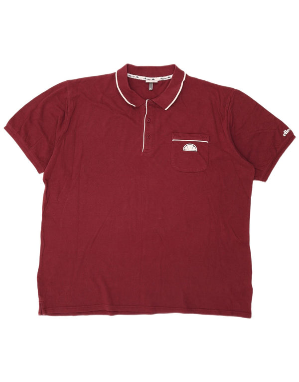Camisa polo masculina Ellesse 2XL algodão Borgonha