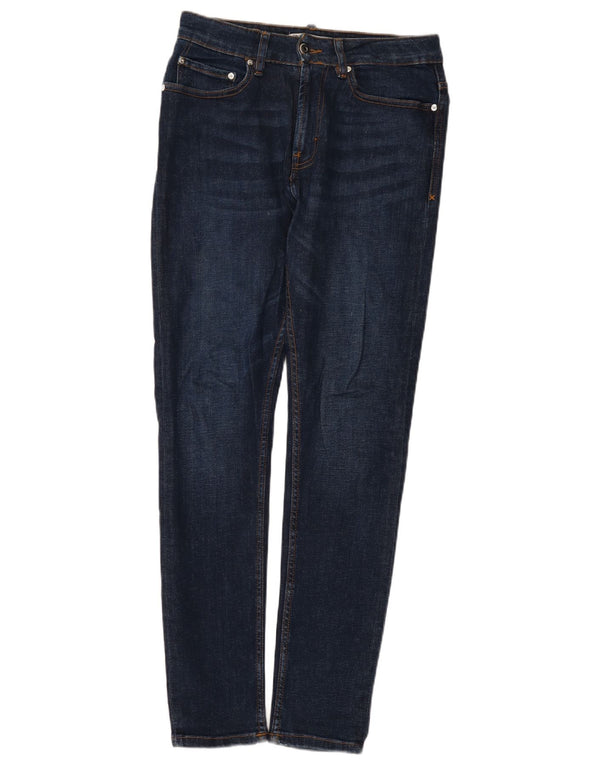 Zara Mens Slim Jeans EU 38 Médio W30 L31 Azul Algodão
