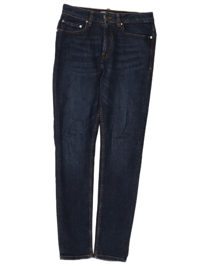 Zara Mens Slim Jeans EU 38 Médio W30 L31 Azul Algodão