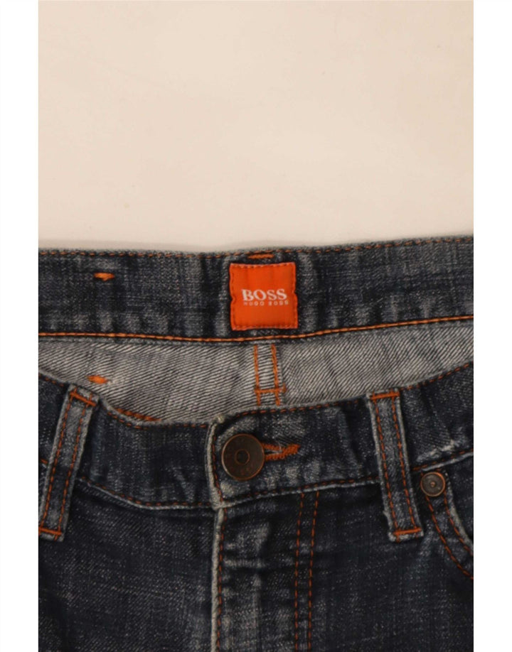 Shorts jeans masculino Hugo Boss W30 azul médio