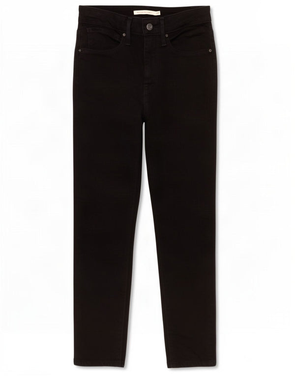 Calça Jeans Levis Feminina 721 High Rise Skinny Cropped W27 L24 Algodão Preto