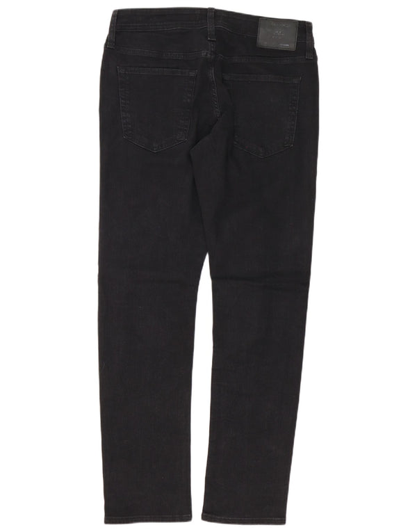 Jeans retos masculinos Jack & Jones W32 L32 algodão preto