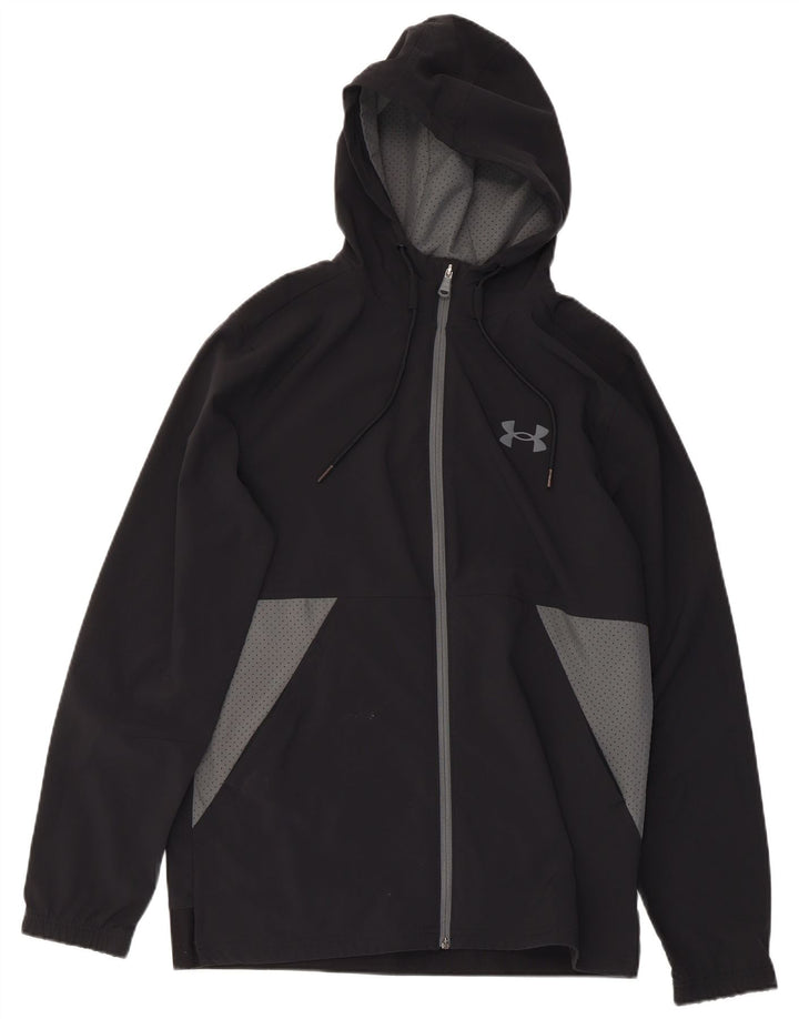 Jaqueta masculina com capuz e capuz UNDER ARMOUR bloco colorido preto médio