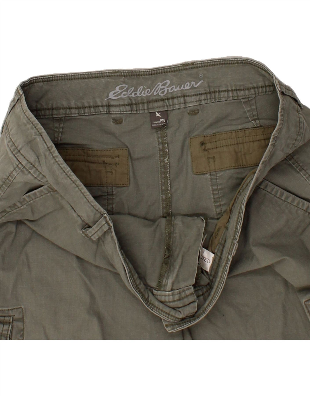 EDDIE BAUER Womens Cargo Shorts US 16 2XL W38   Grey Cotton Vintage Eddie Bauer and Second-Hand Eddie Bauer from Messina Hembry 