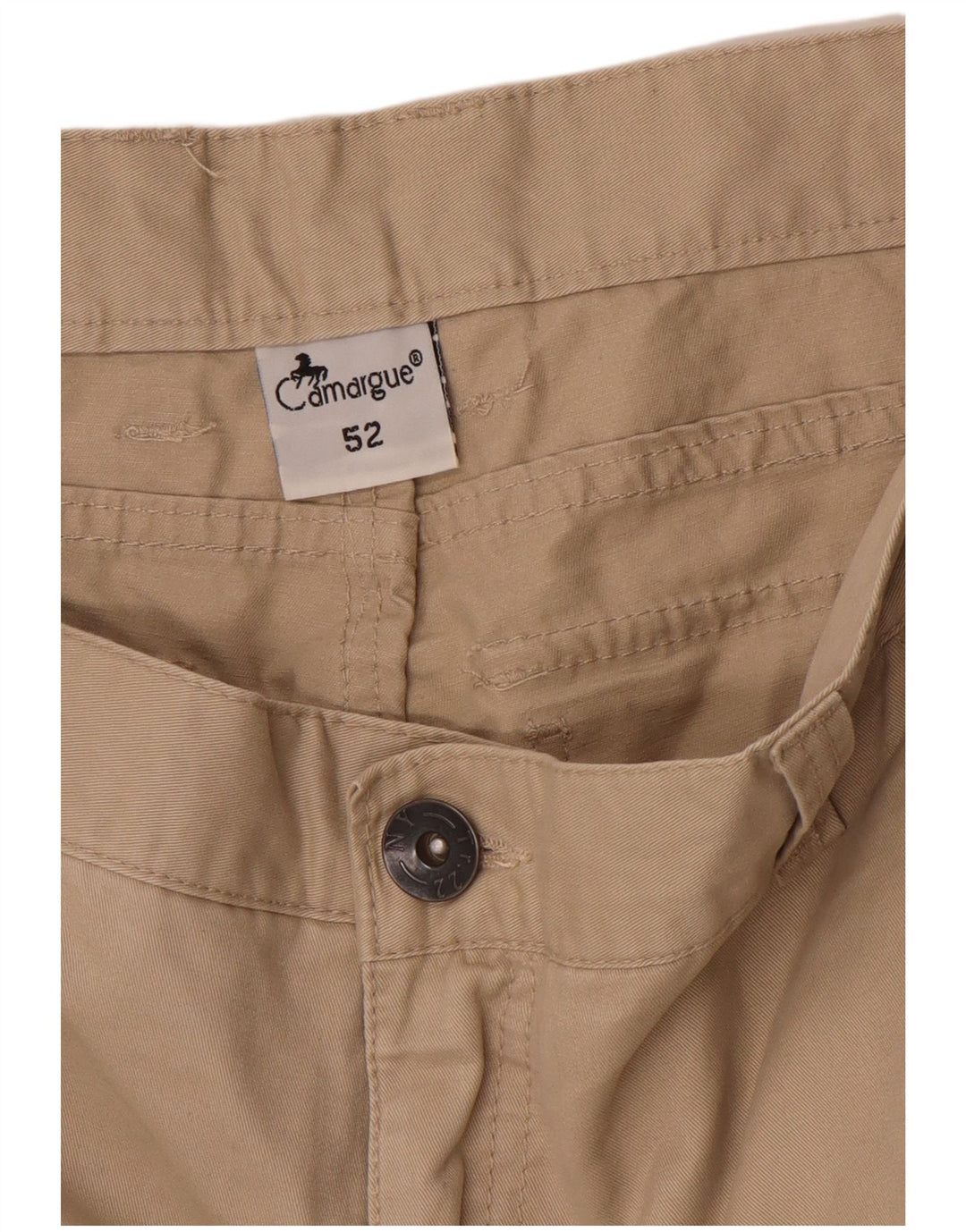 Shorts cargo masculino CAMARGUE IT 52 XL W36 algodão bege