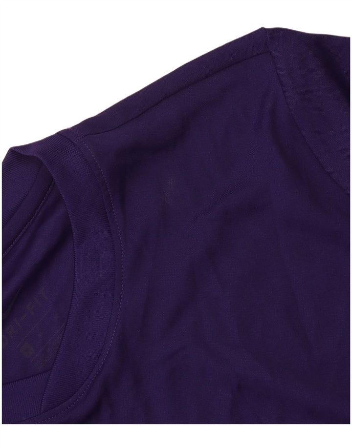 Nike Mens Camiseta Top Médio Roxo Poliéster