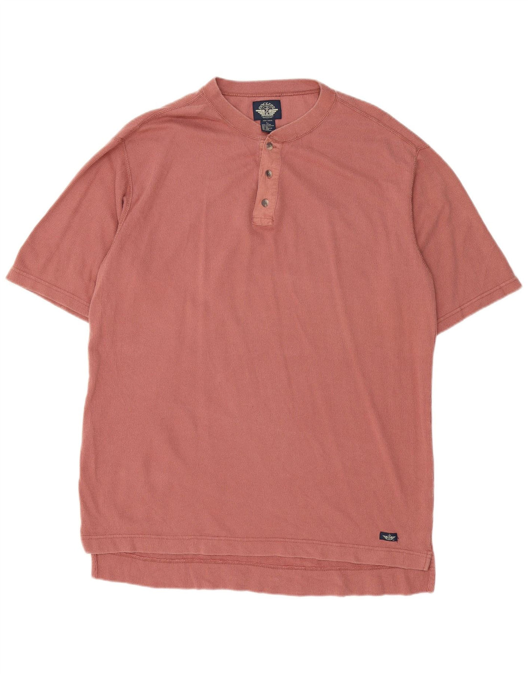 Camisa polo masculina Dockers grande algodão rosa
