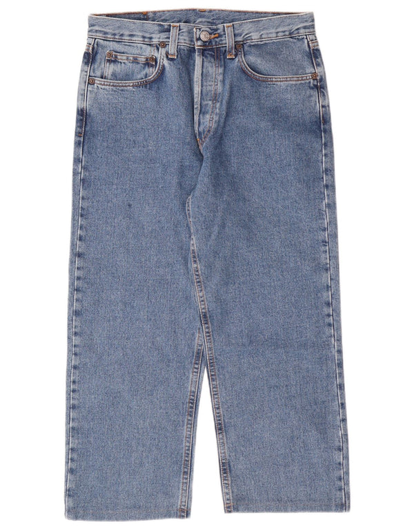 RIFLE Masculino Capri Jeans W32 L22 Azul Algodão