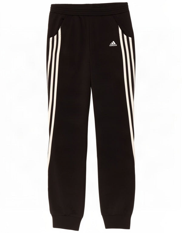 Adidas Womens Tracksuit Calças Joggers UK 8 Pequeno Poliéster Preto