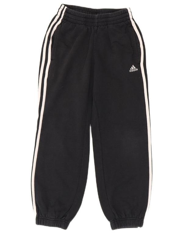 Adidas meninas calças de treino joggers 9-10 anos algodão preto