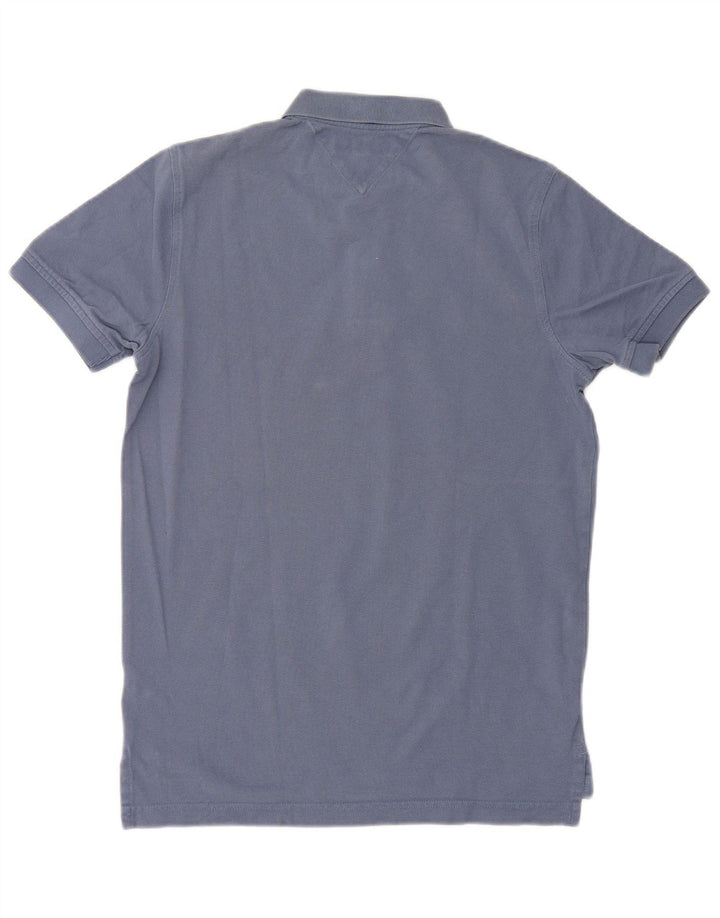 Camisa polo masculina Tommy Hilfiger Regular Fit pequena azul