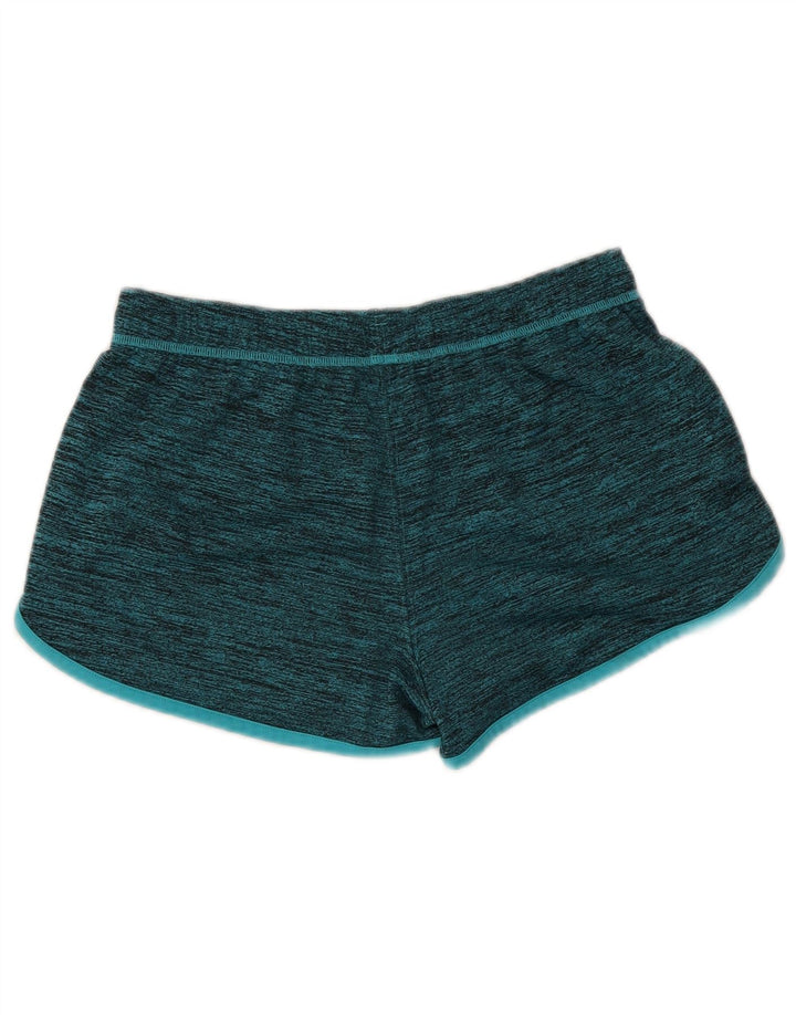 Shorts esportivos femininos Under Armour UK 14 médio azul manchado