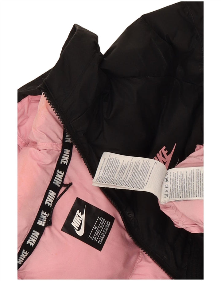 Jaqueta acolchoada com capuz Nike Girls 13-14 anos XL preto poliéster