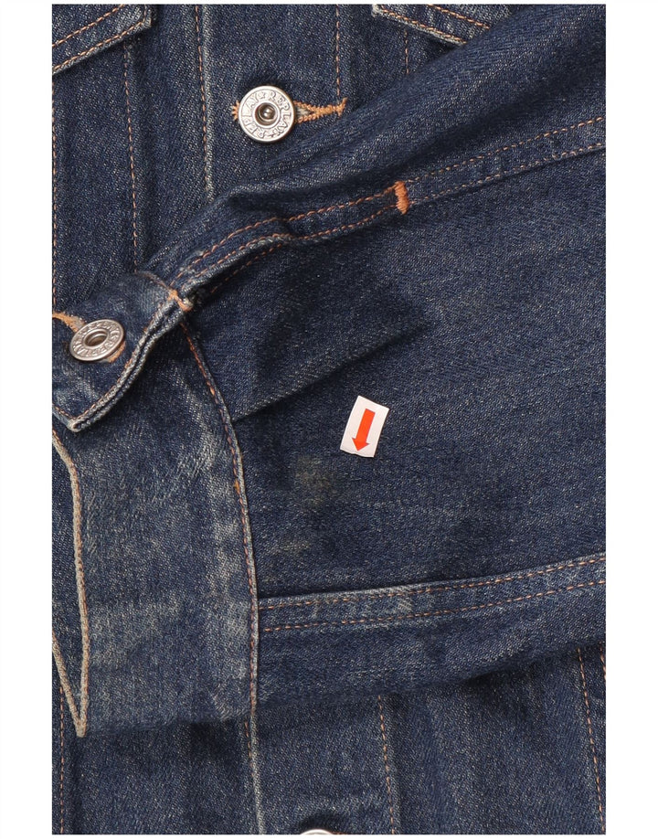 Jaqueta jeans masculina Replay UK 44 2XL algodão azul marinho