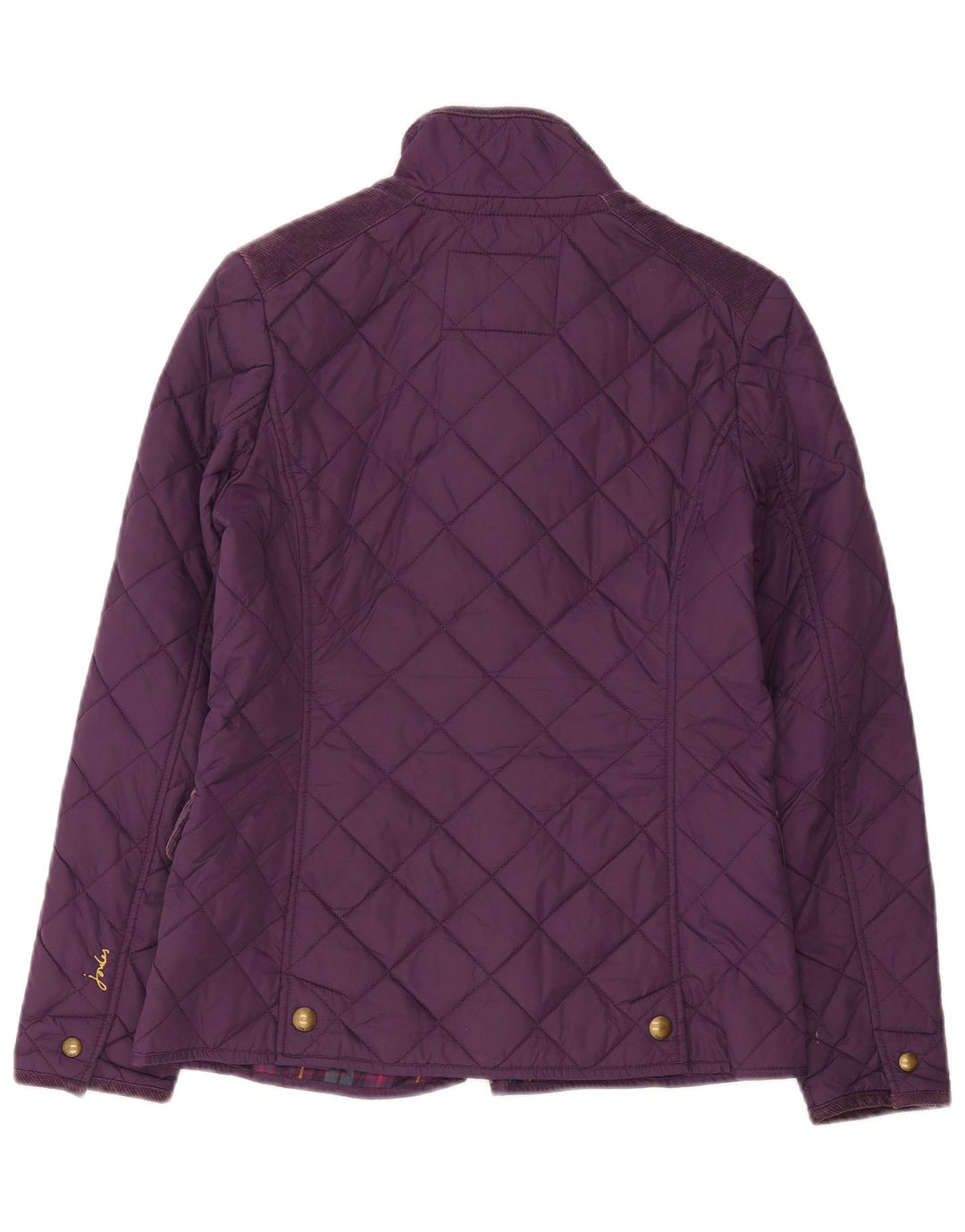 Jaqueta acolchoada feminina Joules UK 10 poliéster roxo pequeno