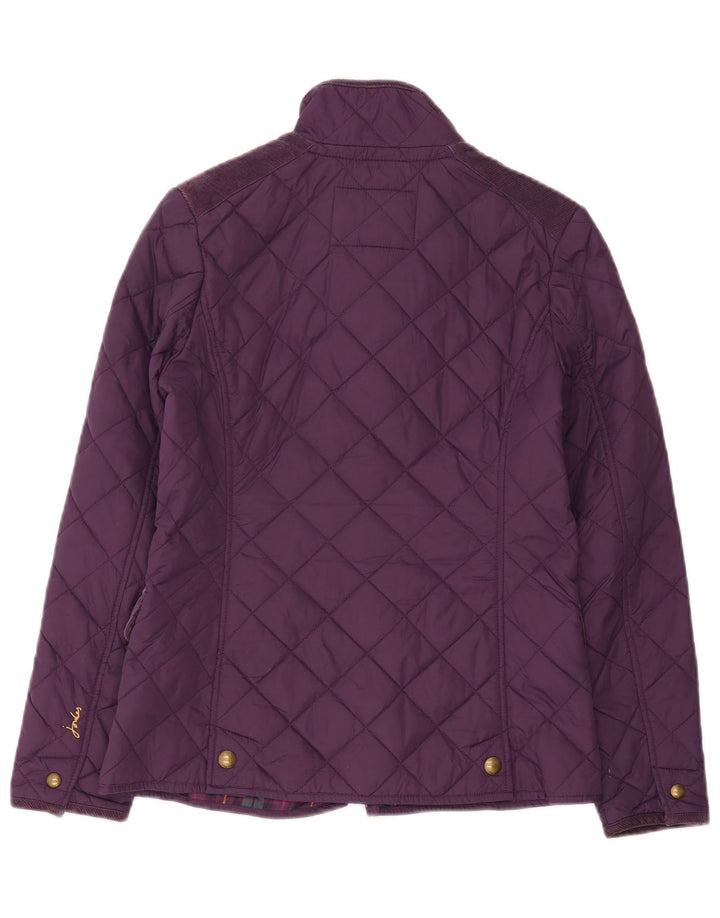 Jaqueta acolchoada feminina Joules UK 10 poliéster roxo pequeno