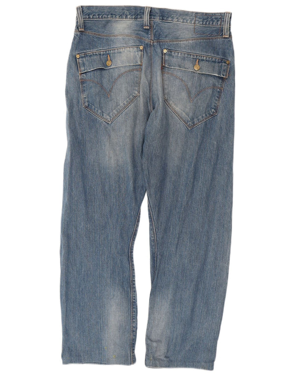 Calça jeans reta masculina Levi's W34 L28 azul