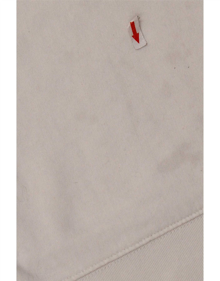 Suéter com capuz gráfico masculino Levi's grande algodão branco