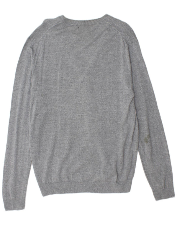 Suéter cardigã masculino Zara XL cinza