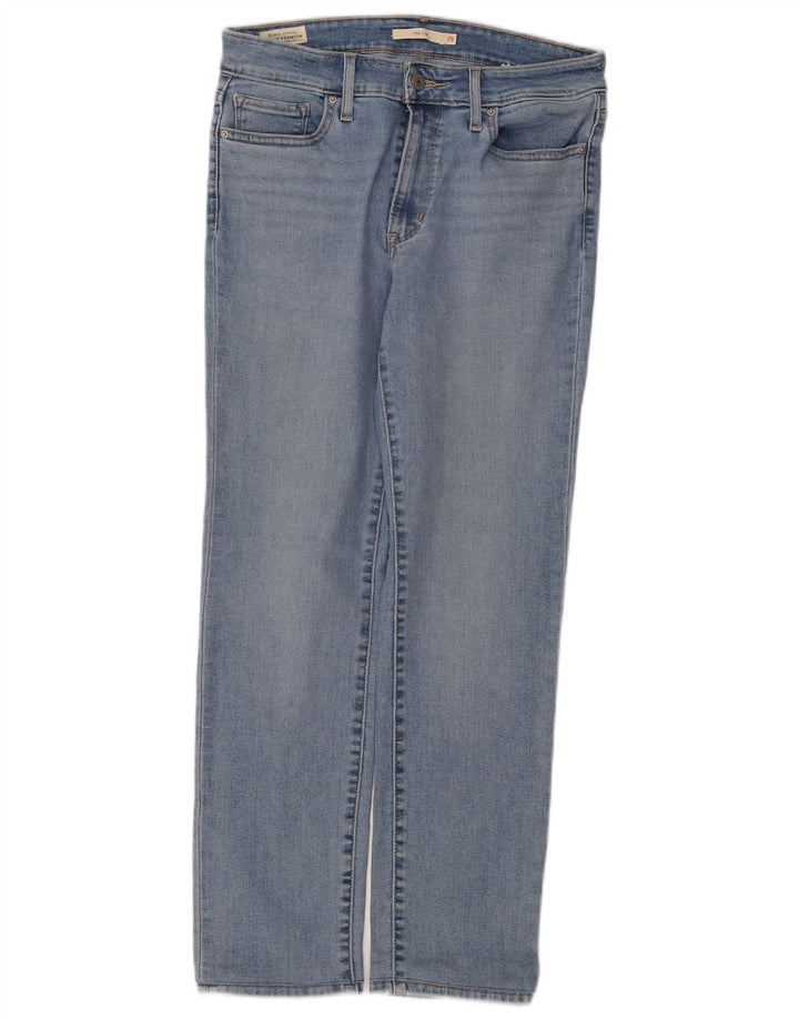 LEVI'S Feminino 712 Slim Jeans W29 L27 Azul Algodão