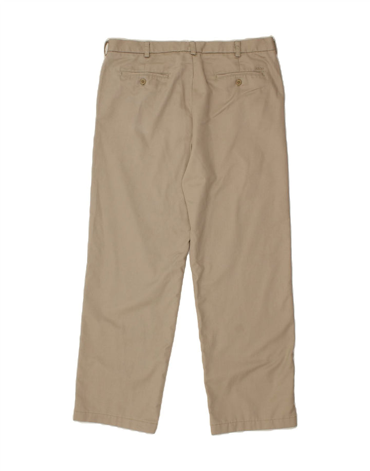 IZOD Mens Straight Chino Trousers W38 L32  Beige Cotton Vintage Izod and Second-Hand Izod from Messina Hembry 