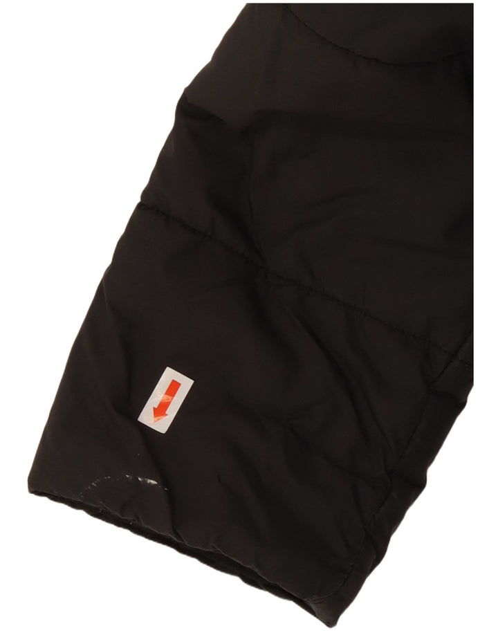 Jaqueta acolchoada com capuz feminina ADIDAS UK 8 pequena poliéster preto