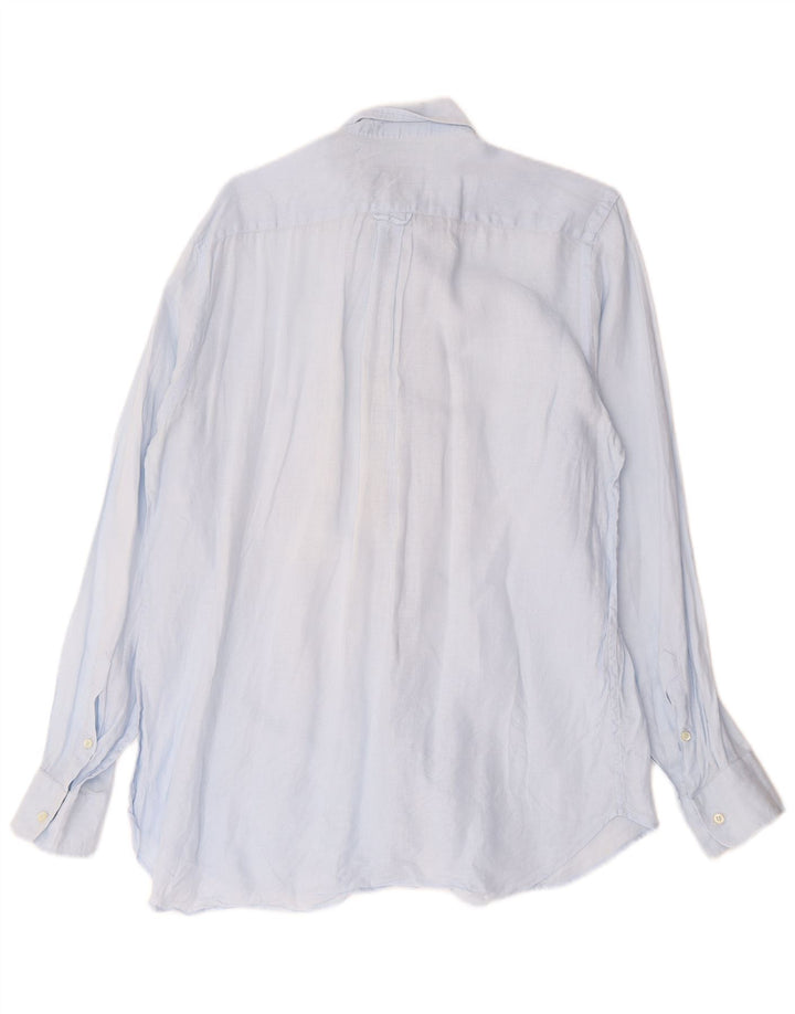 Camisa masculina Boggi tamanho 39 15 1/2 azul médio