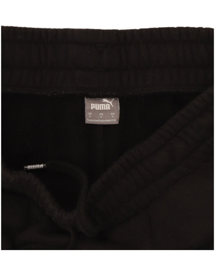 Calça de treino masculina Puma Joggers pequeno algodão preto