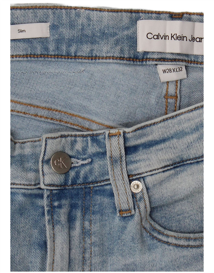 Calça jeans masculina CALVIN KLEIN W28 L32 azul algodão