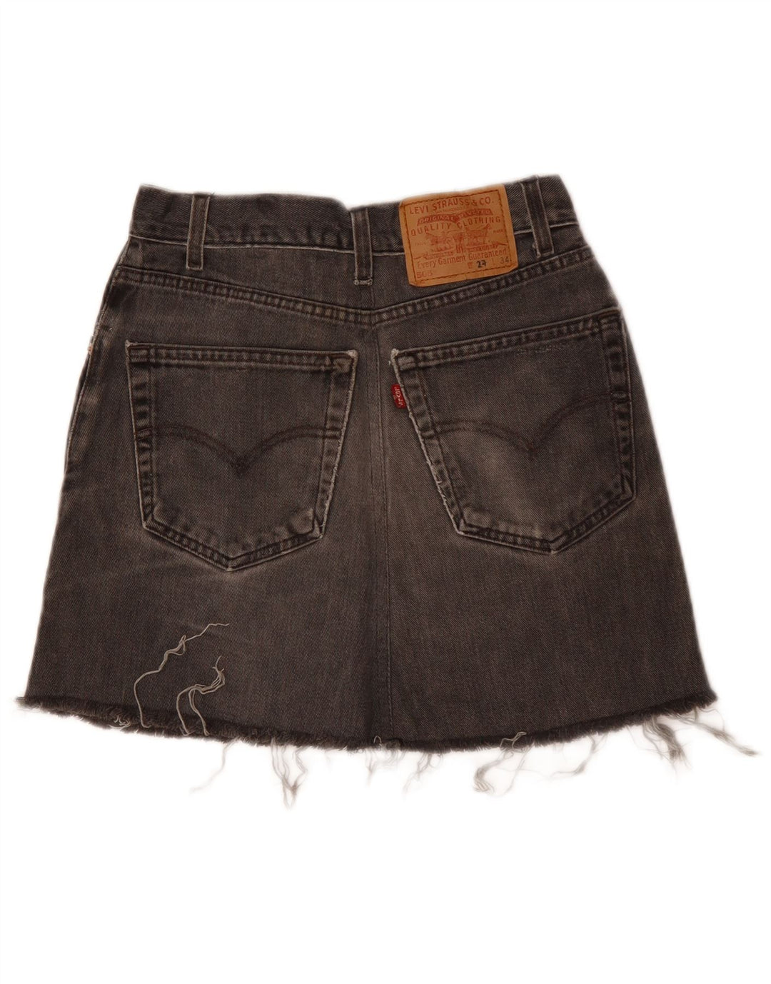 Saia jeans feminina 503 da Levi's W24 XS cinza