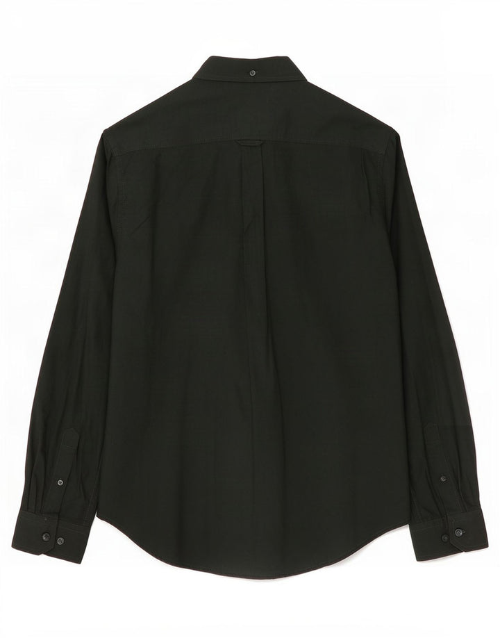 Camisa masculina Ben Sherman de algodão verde médio