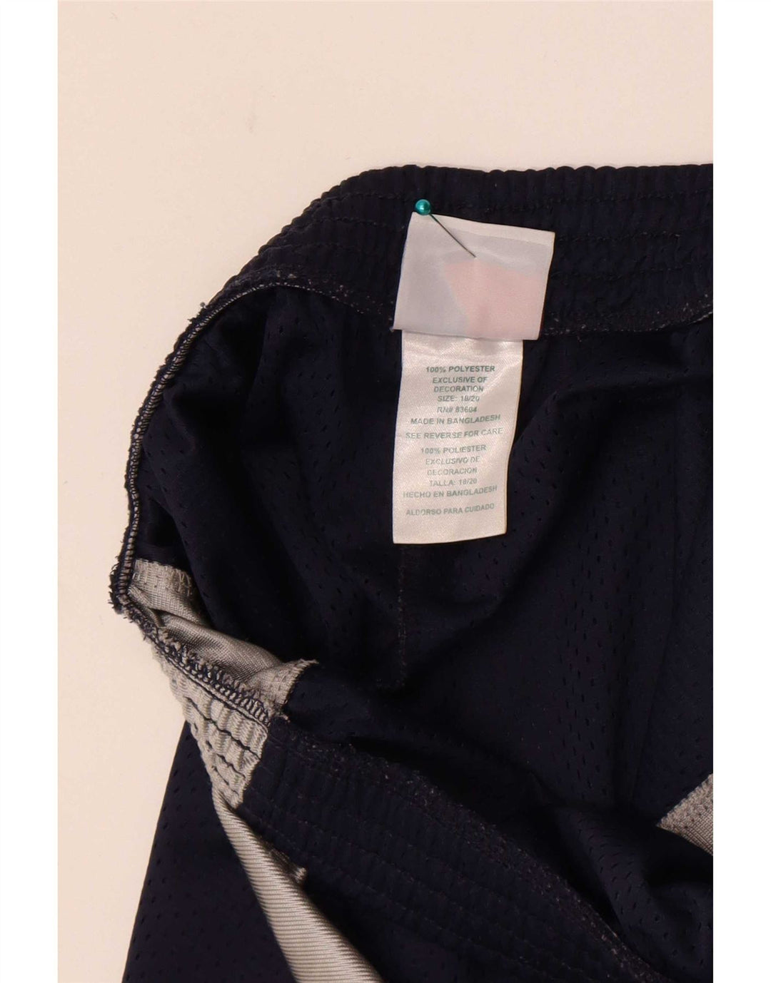 Majestic Mens Sport Shorts Médio Azul Marinho Colourblock Poliéster