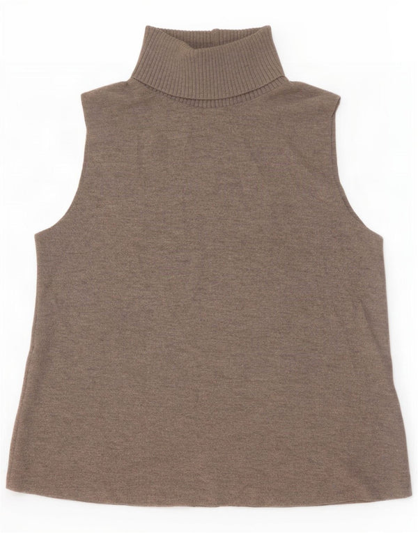 Zara Womens Vest Tank Top UK 16 Grande Cinza
